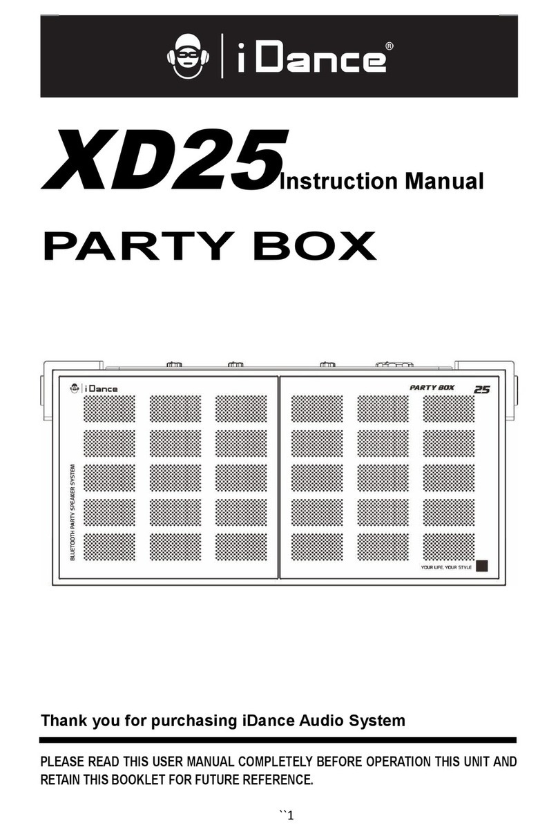 iDance XD25 instruction manual