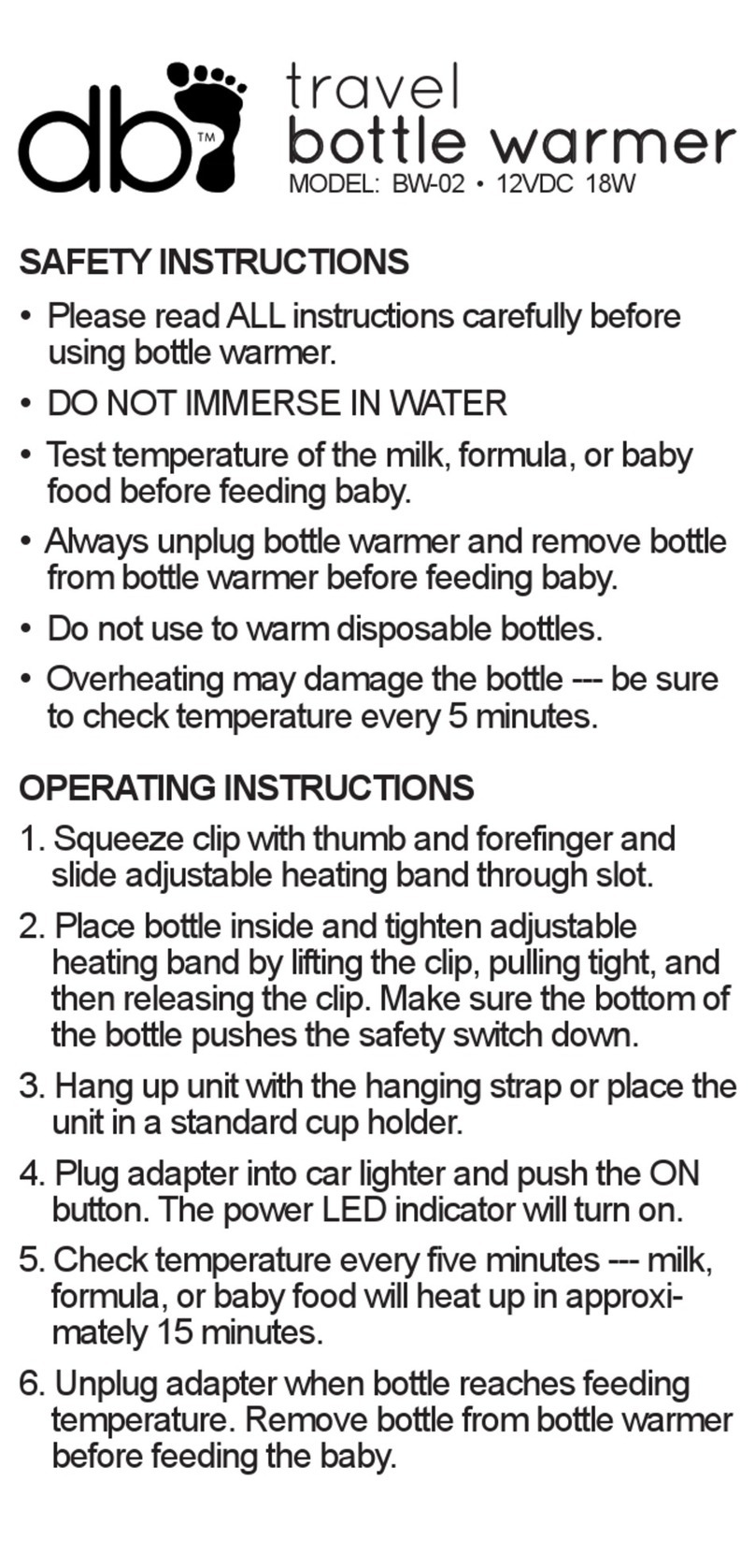 dB BW-02 User manual
