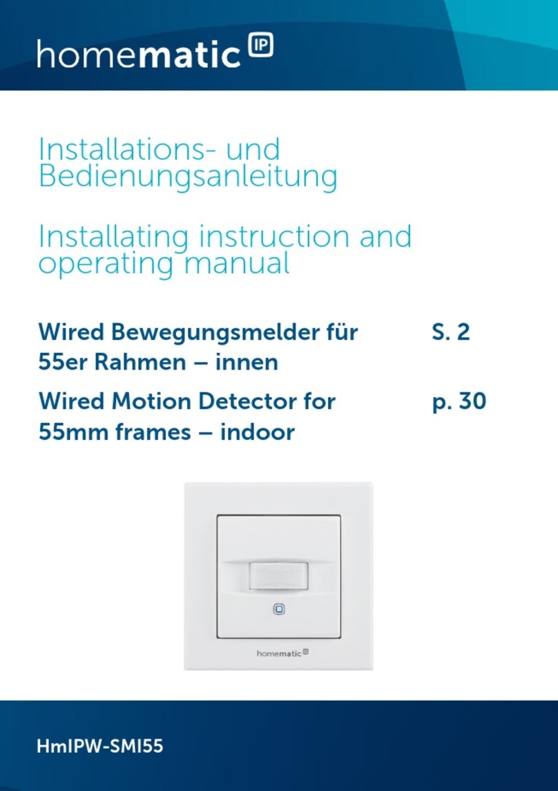 Homematic IP HmIPW-SMI55 Installating instruction and operating manual Homematic IP HmIPW-SMI55 Installating instruction and operating manual