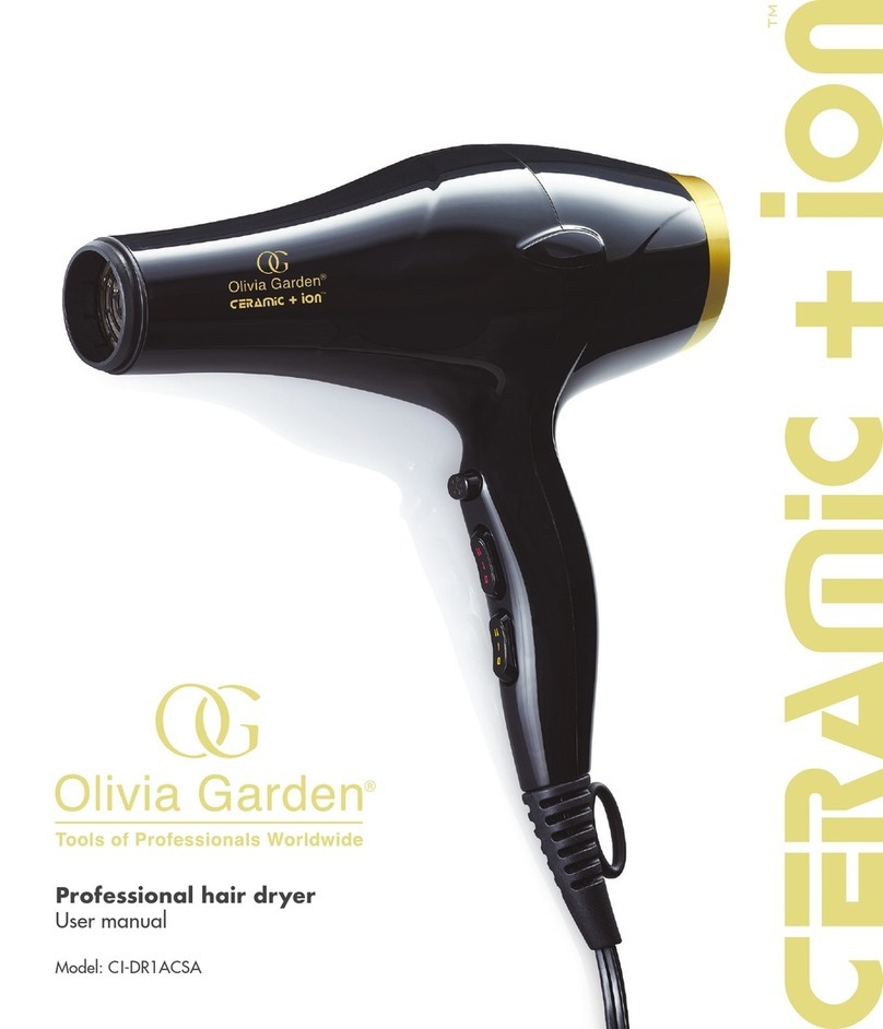Olivia Garden Ceramic+ Ion CI-DR1ACSA user manual Olivia Garden Ceramic+ Ion CI-DR1ACSA user manual