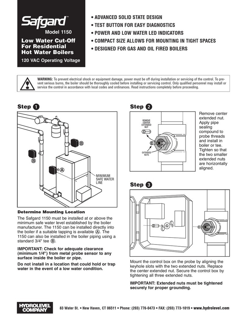 Hydrolevel Company Safgard 1150 instructions Hydrolevel Company Safgard 1150 instructions