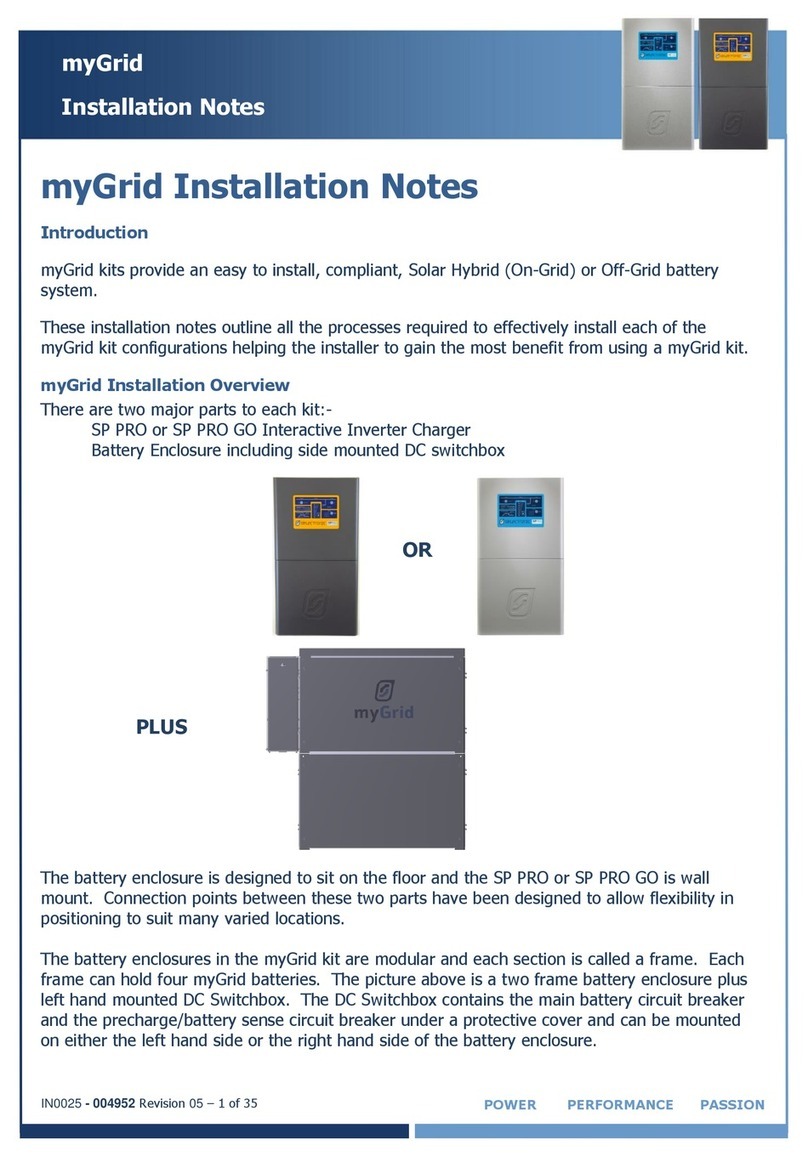 Selectronic myGrid Installation notes