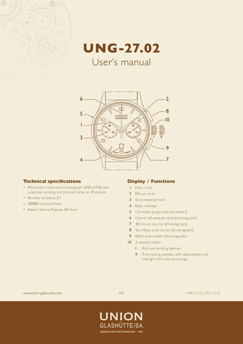 UNION GLASHÜTTE/SA UNG-27.02 user manual