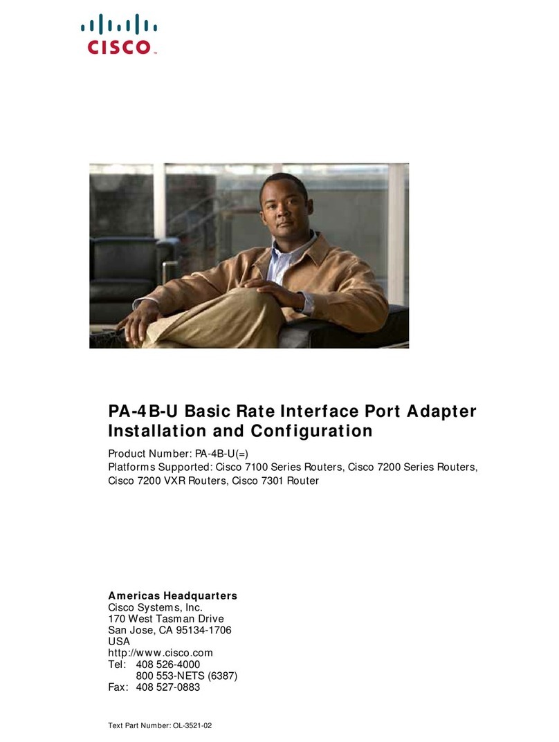 Cisco PA-4B-U Operating and maintenance instructions