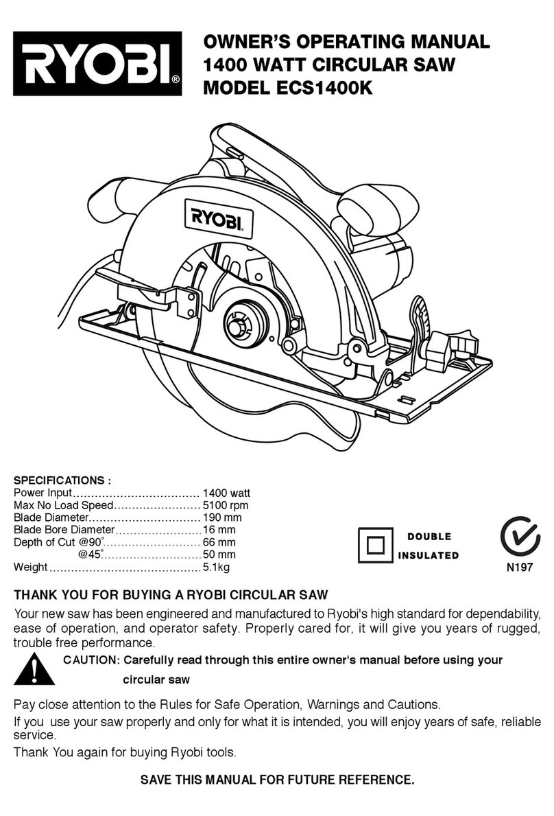 Ryobi ECS1400K Operation manual