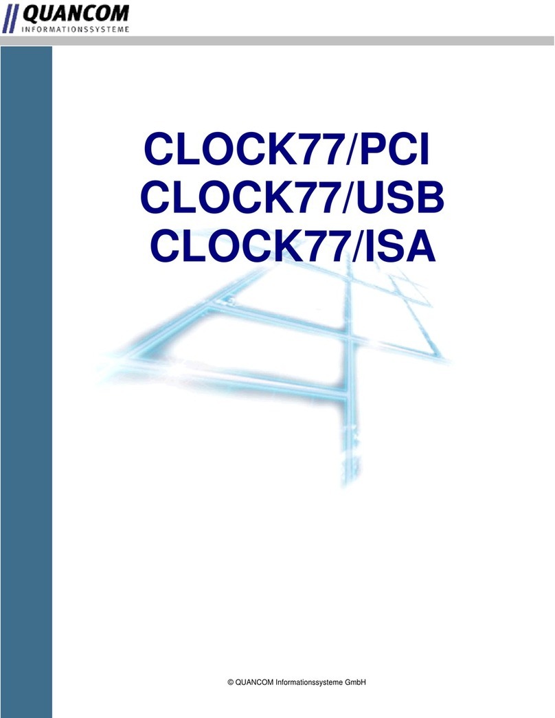 Quancom CLOCK77/PCI manual
