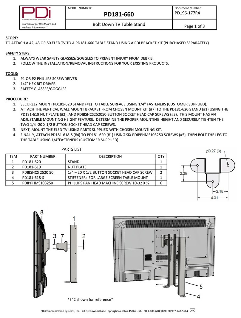 PDi PD181-660 manual