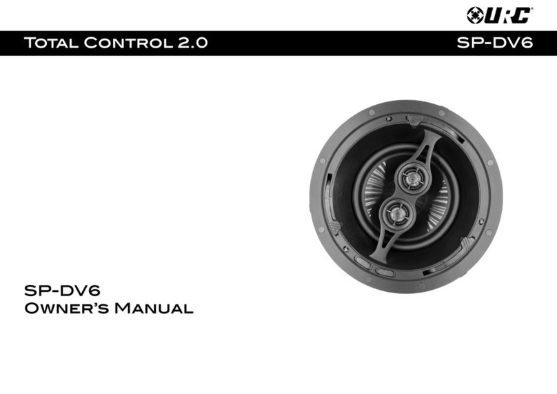 URC Total Control 2.0 SP-DV6 User manual