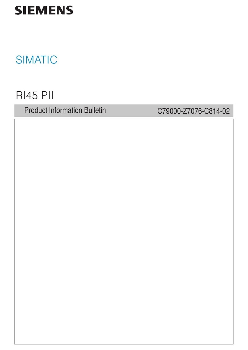 Siemens SIMATIC RI45 PII Series Manual