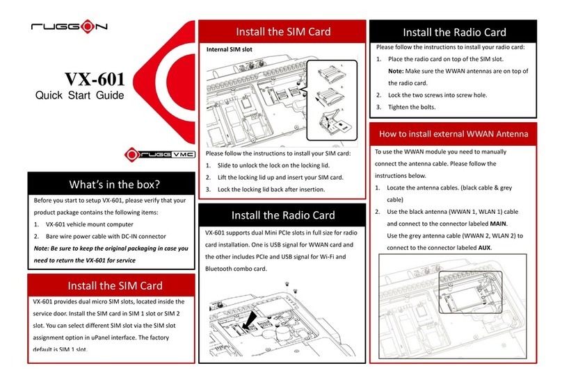 RuggON VX-601 quick start guide