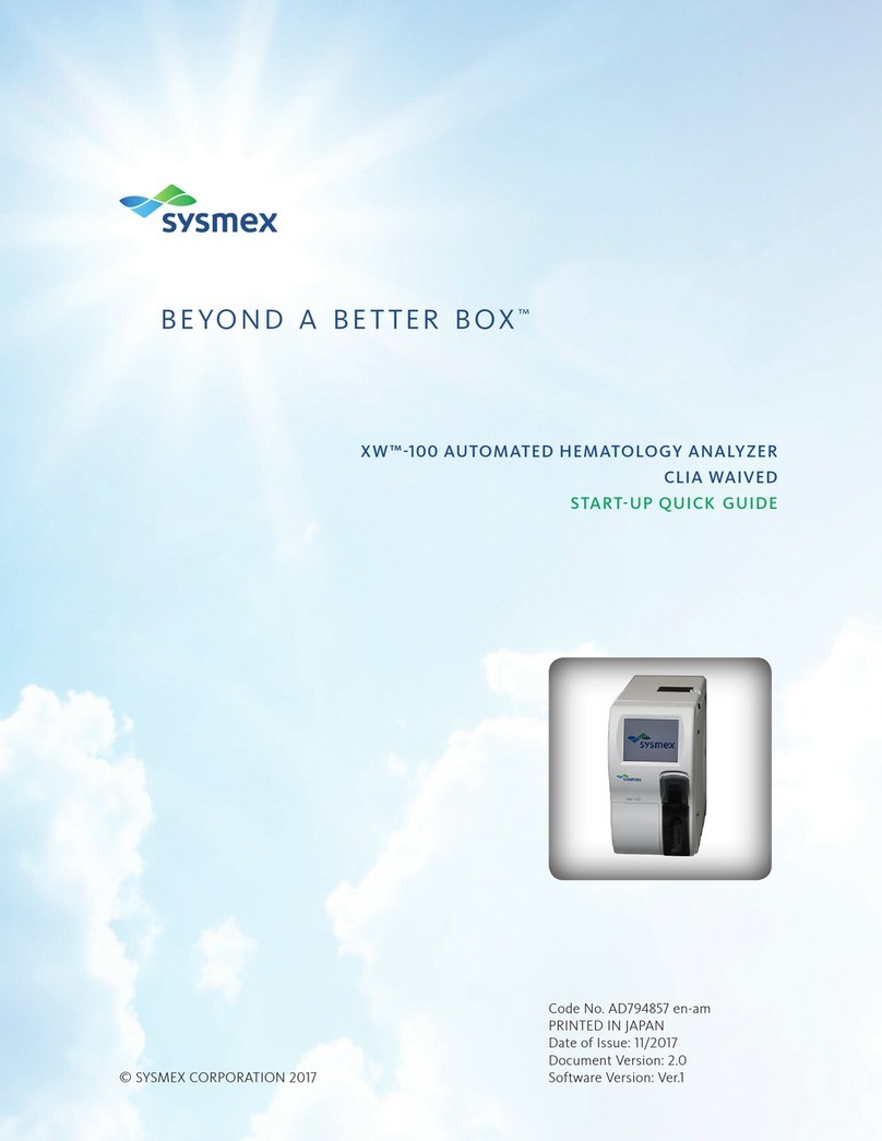 SYSMEX XW-100 User manual