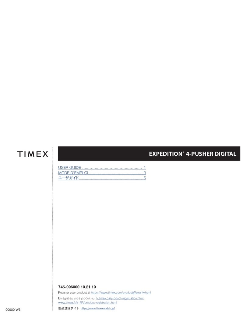 Timex Expedition User manual Timex Expedition User manual