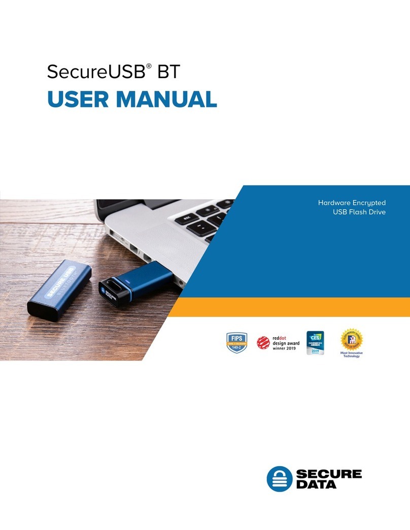 SecureData SecureUSB BT User manual
