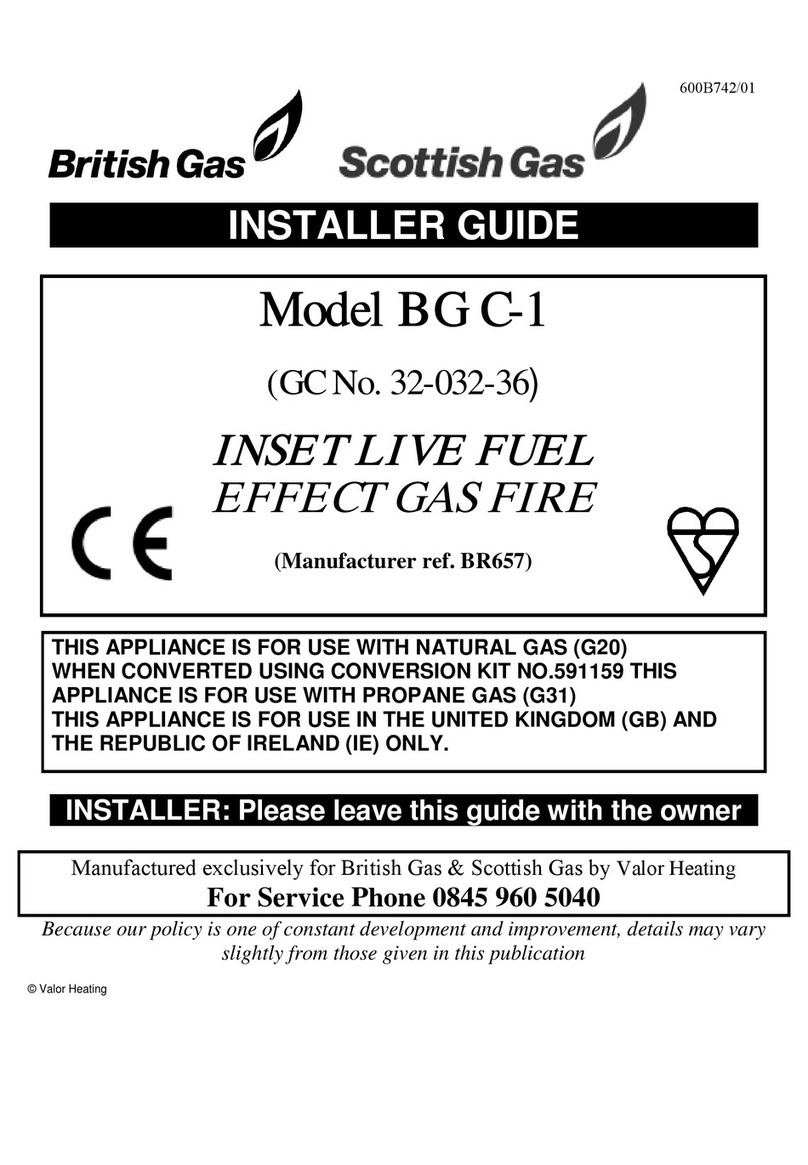 Valor Heating BG C-1 Assembly instructions Valor Heating BG C-1 Assembly instructions