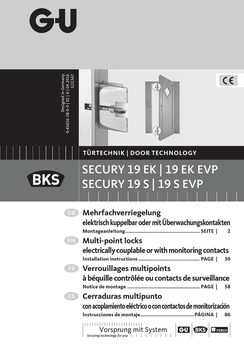 G-U Secury 19 EK installation instructions