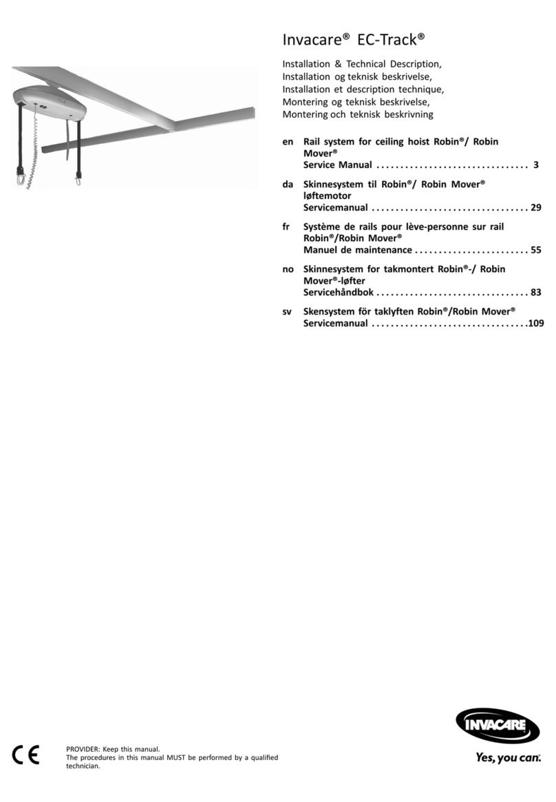 Invacare EC-Track Parts list manual