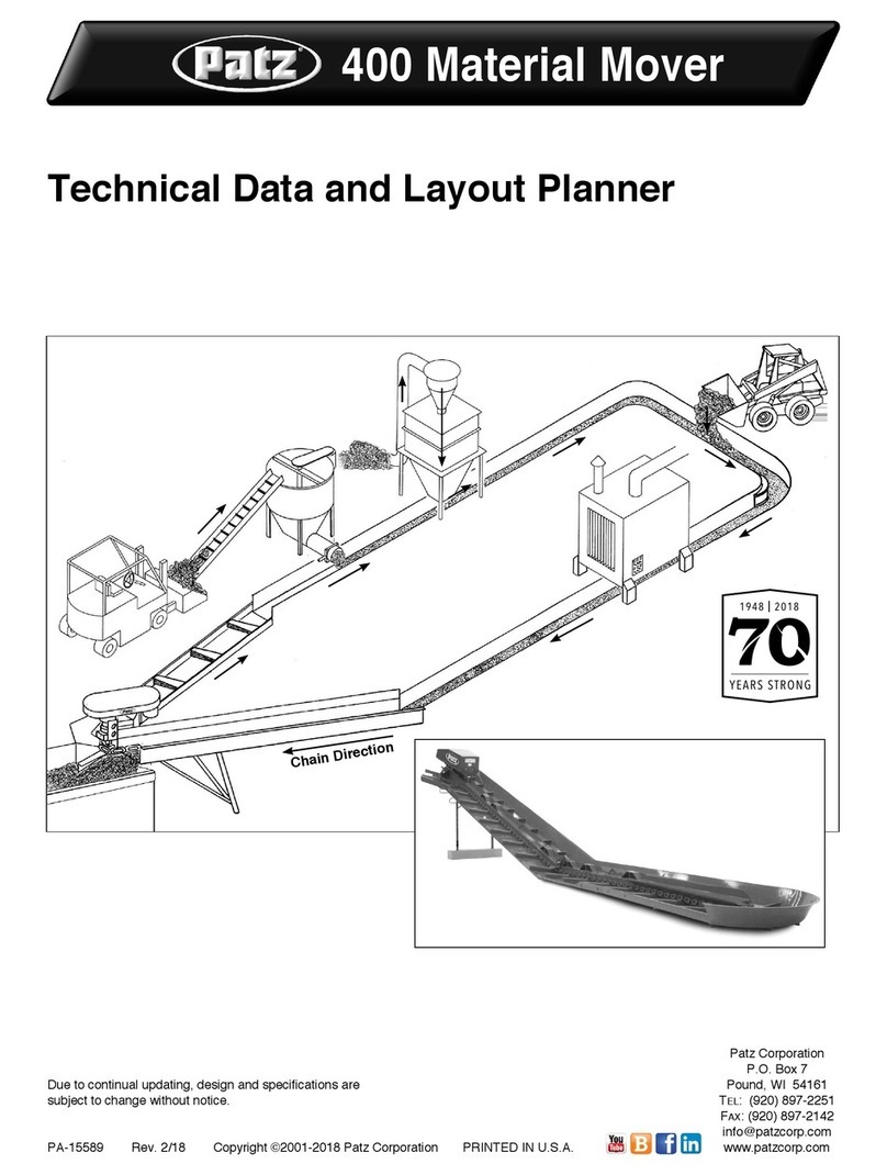 Patz Corporation 400 Material Mover Technical data Patz Corporation 400 Material Mover Technical data