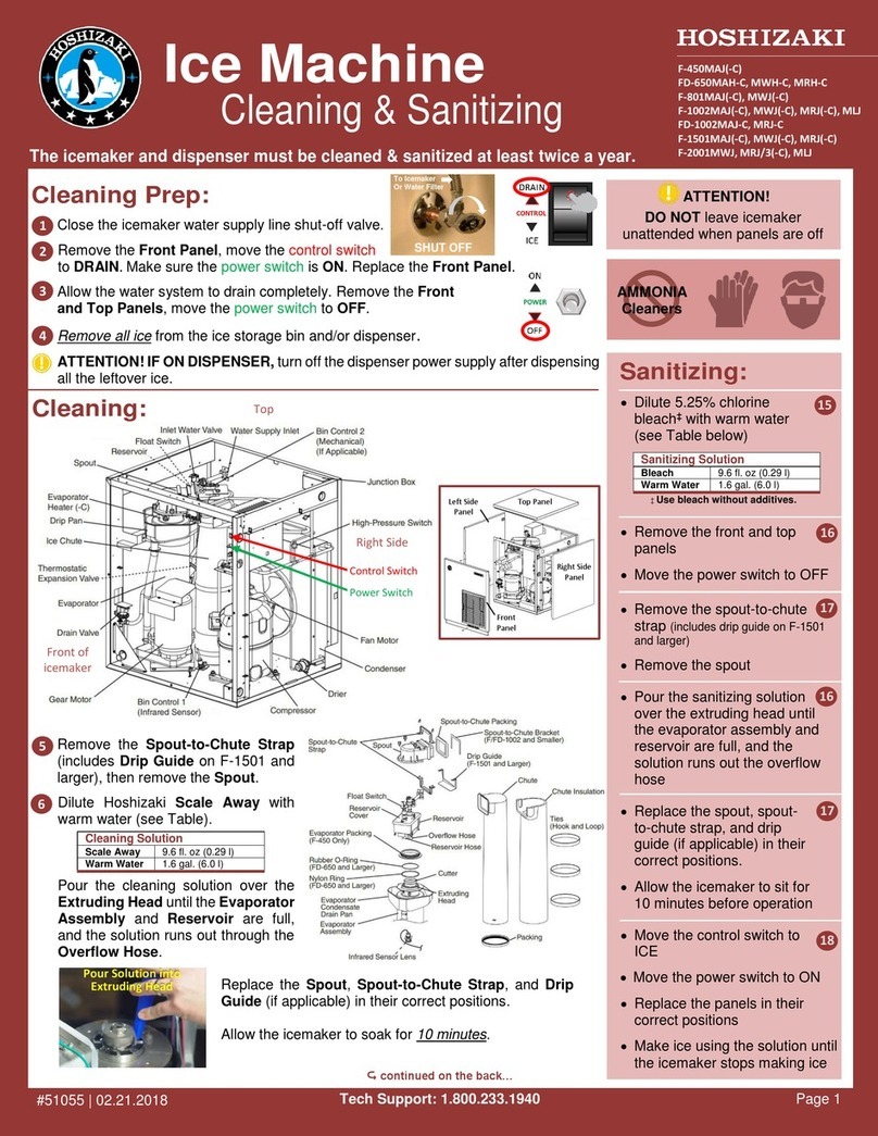 Hoshizaki F-450MAJ-C User manual