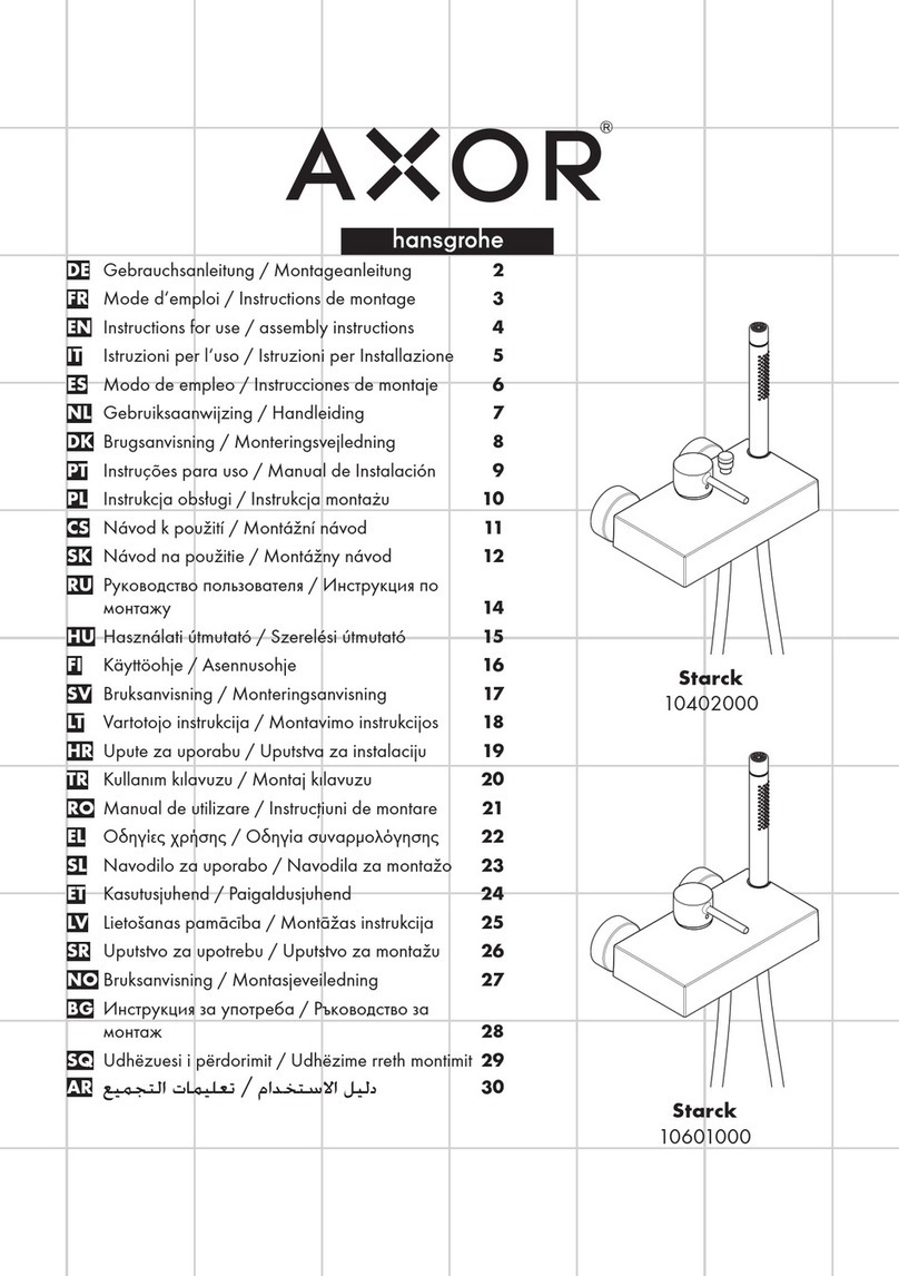 Hans Grohe AXOR Series Manual