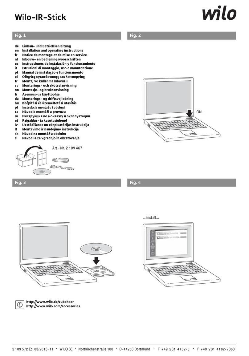 Wilo IR-Stick Installation and operating instructions