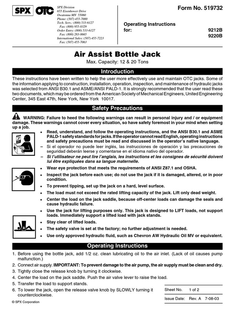 SPX OTC 9212B User manual