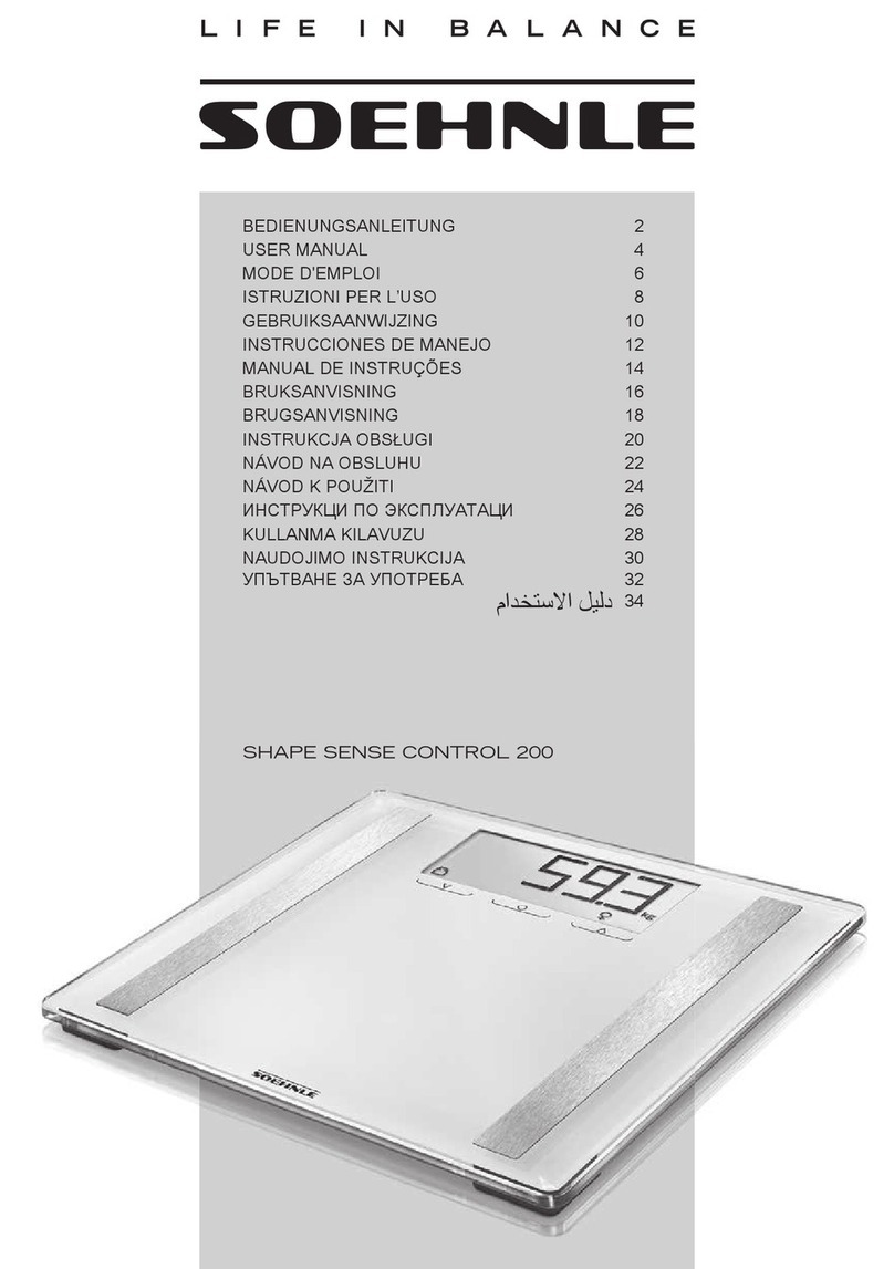 Soehnle Shape Sense Control 200 User manual