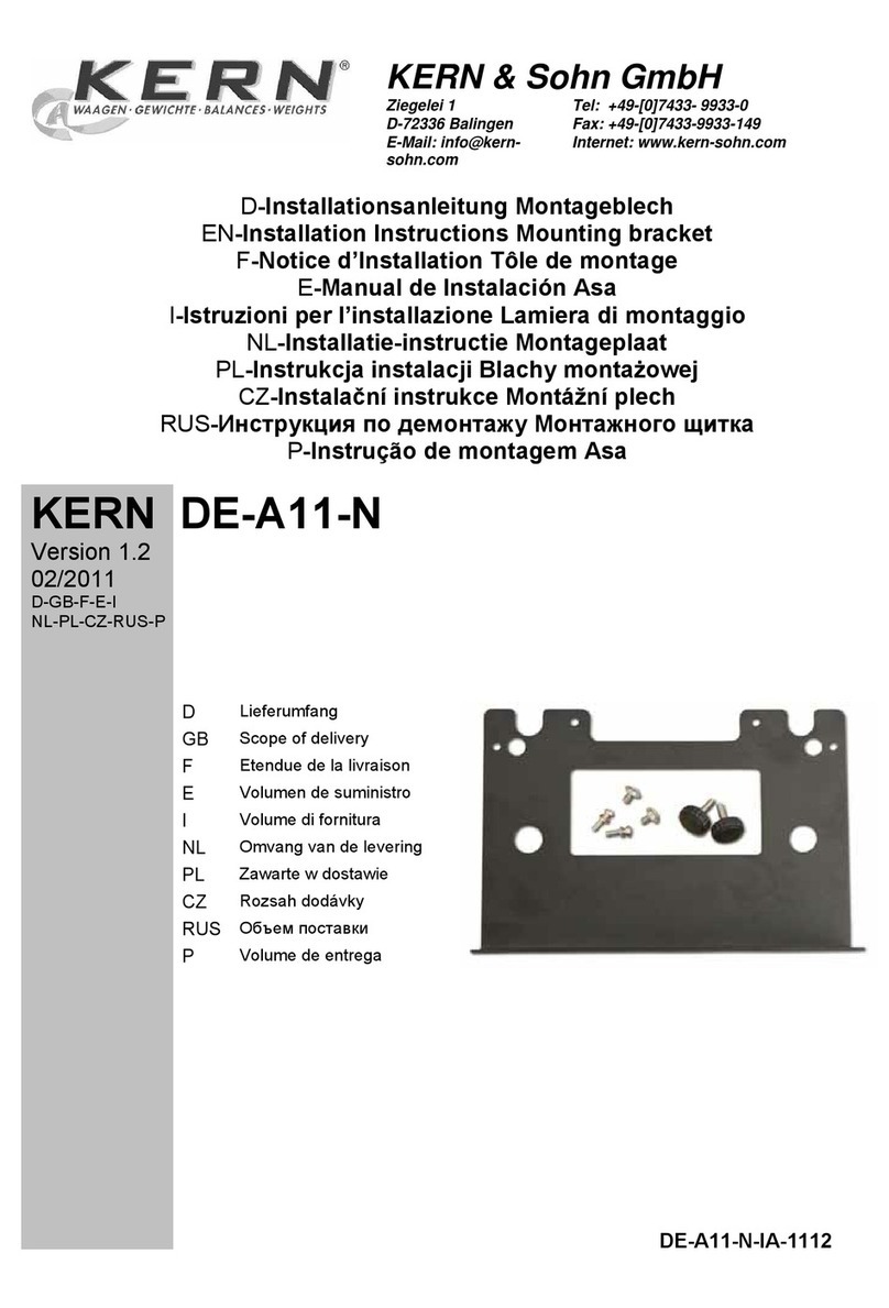 KERN DE-A11-N User manual