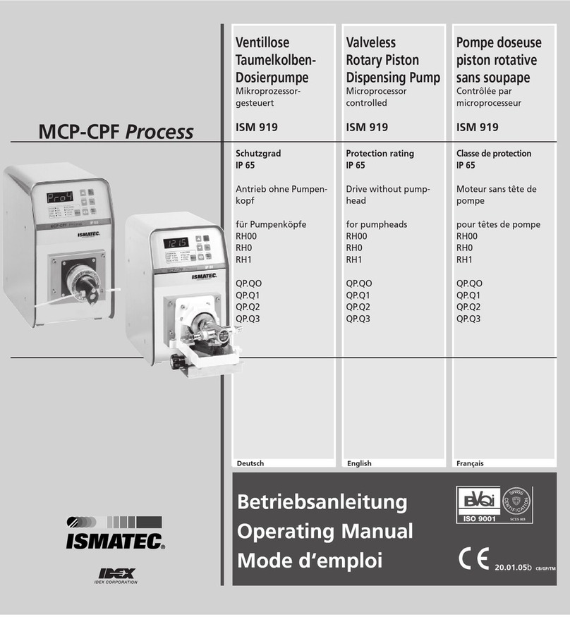 Ismatec MCP-CPF Process User manual