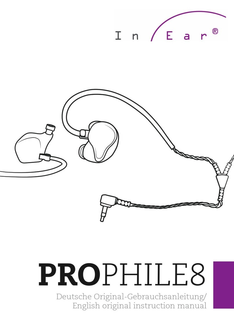 InEar PROPHILE8 Original instruction manual