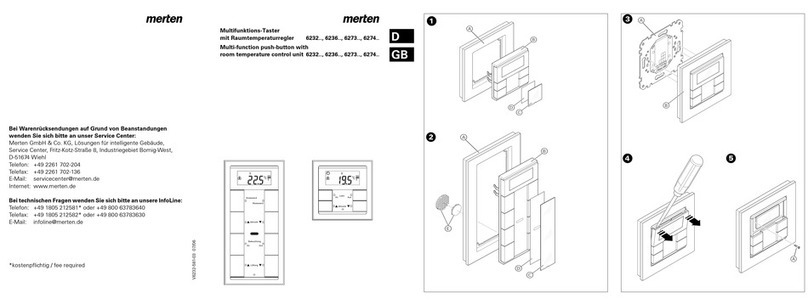 merten 6232 Series User manual