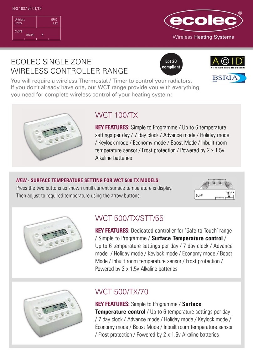 ECOLEC WCT100TX Fitting instructions
