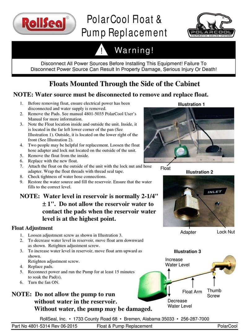RollSeal PolarCool Series Replacement manual