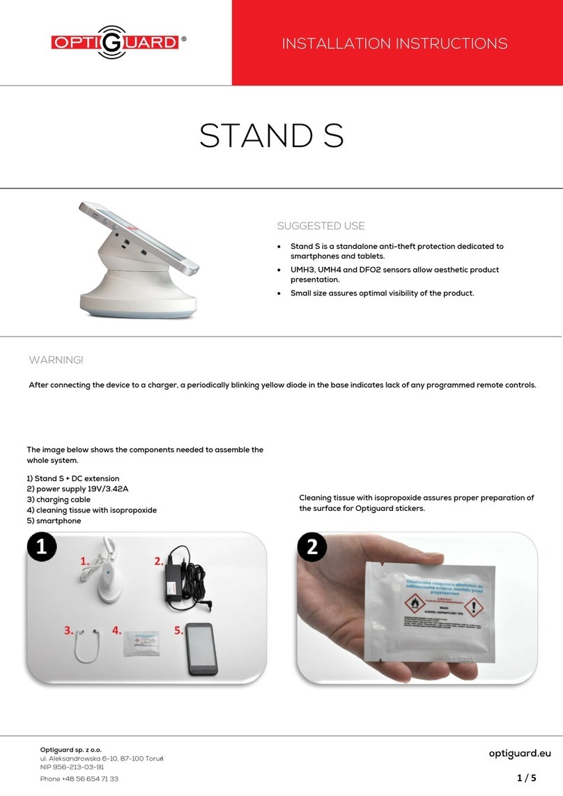 Optiguard STAND S installation instructions