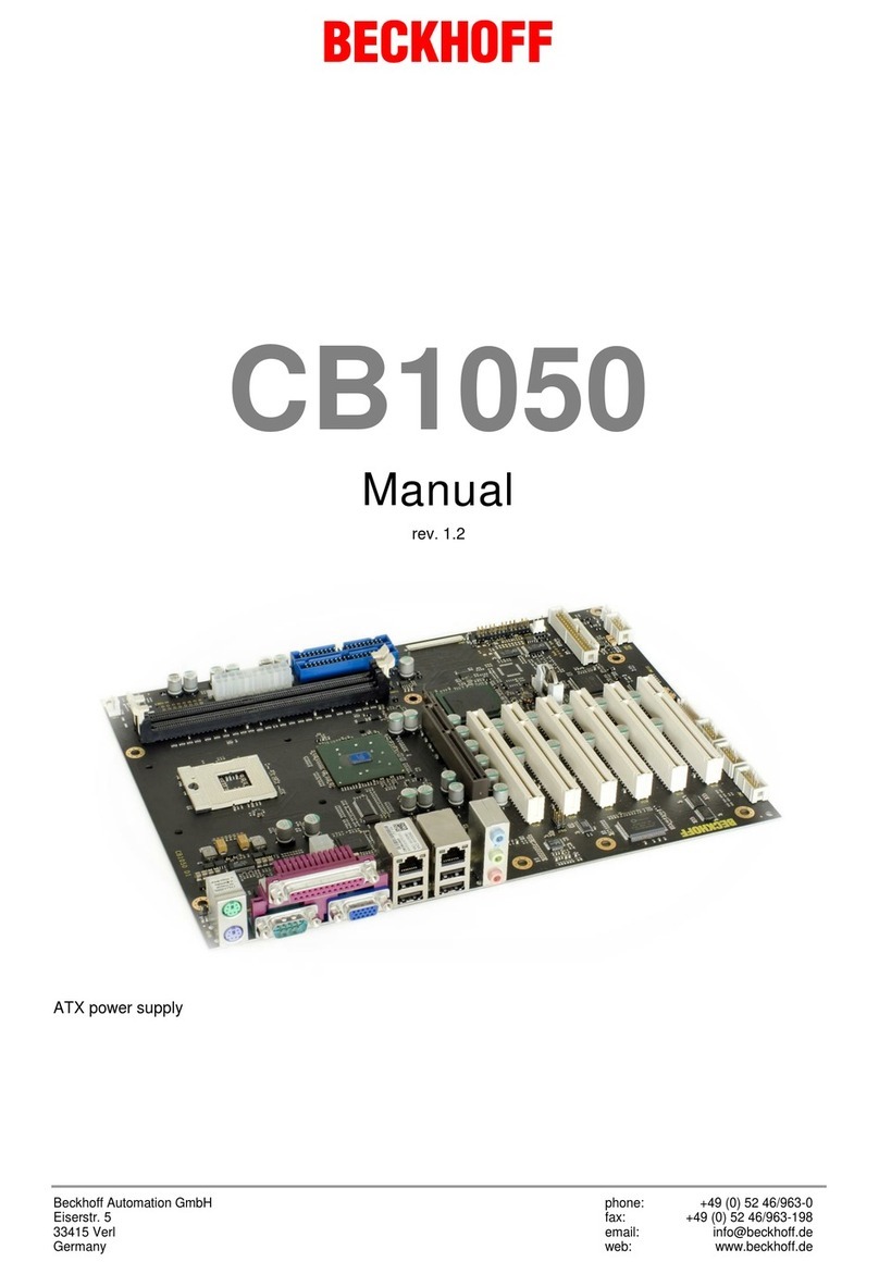 Beckhoff CB1050 User manual Beckhoff CB1050 User manual