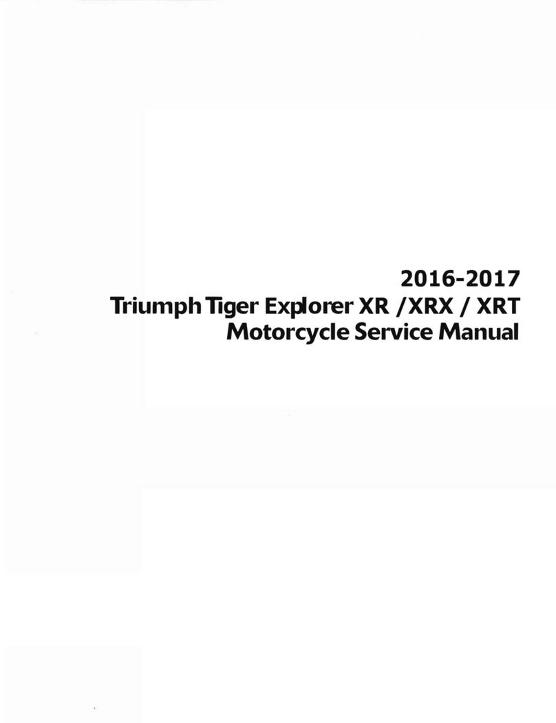 Triumph Tiger Explorer XR 2017 User manual