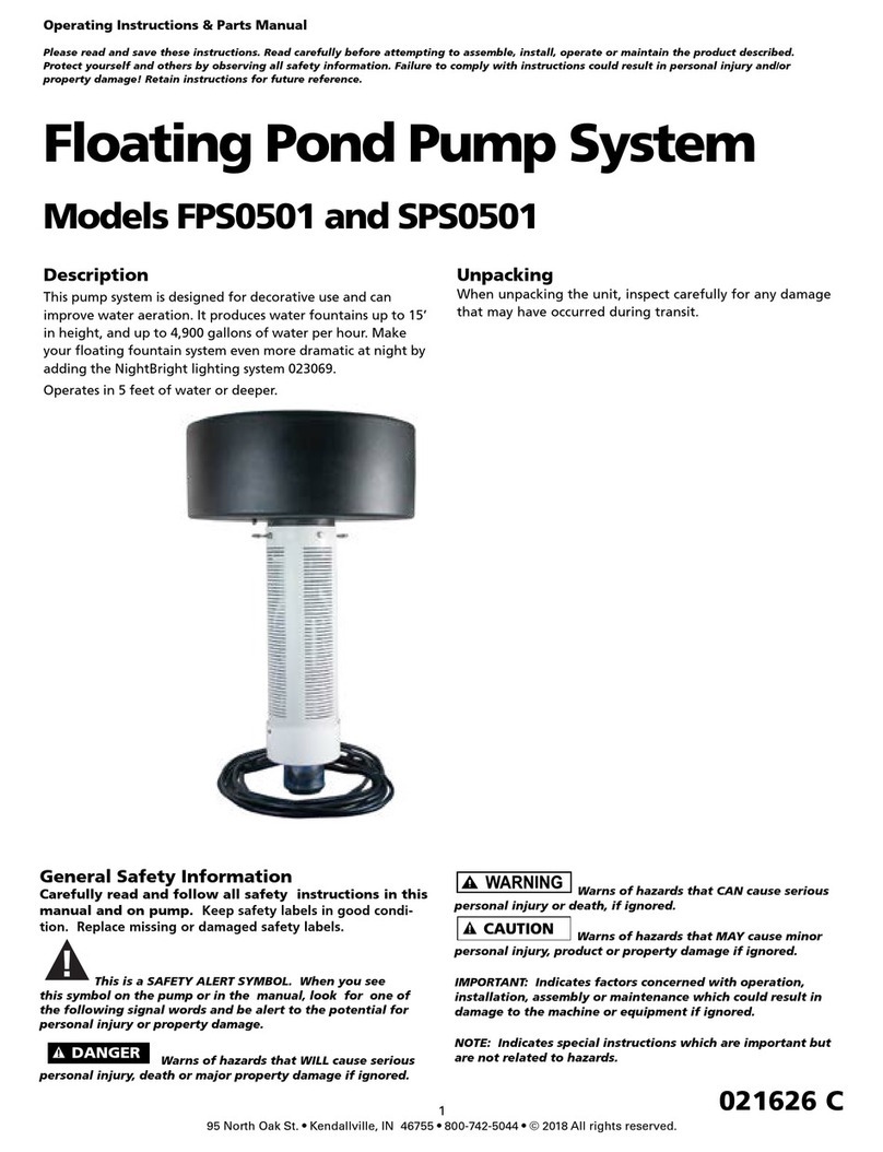 Flint & Walling FPS0501 Operating instructions & parts manual