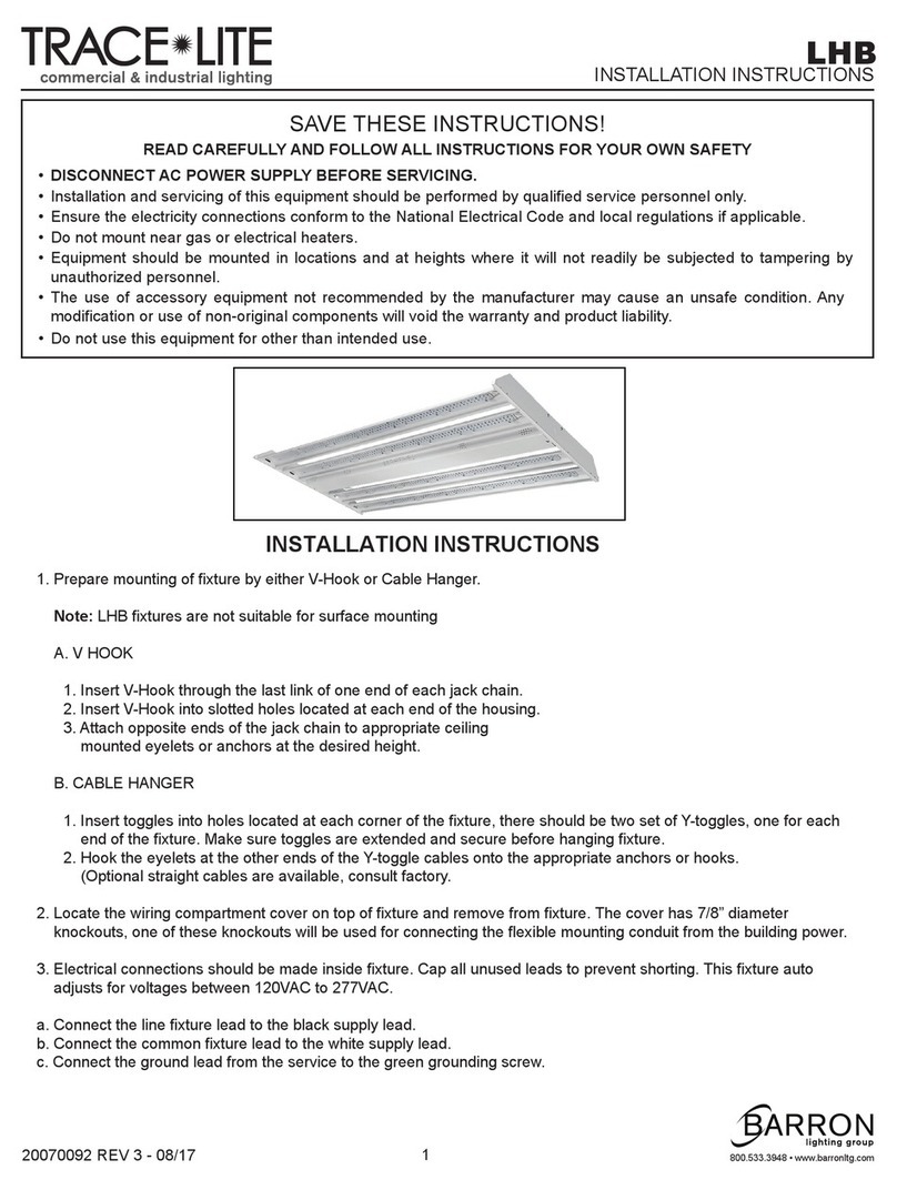 BARRON Trace-Light LHB User manual