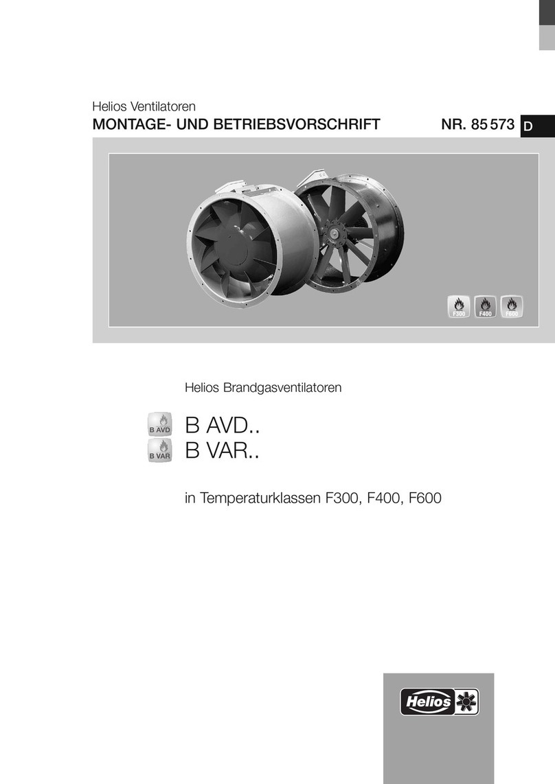 Helios B AVD Series Installation and operation instructions