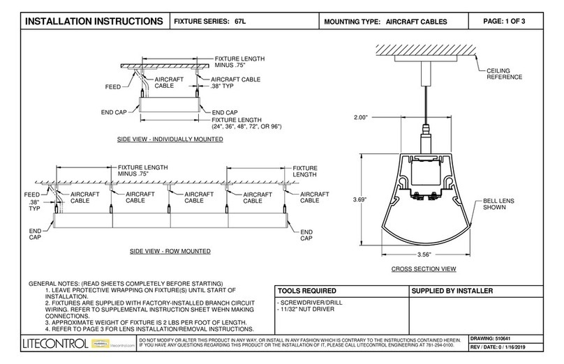 Hubbell 67L Series installation instructions