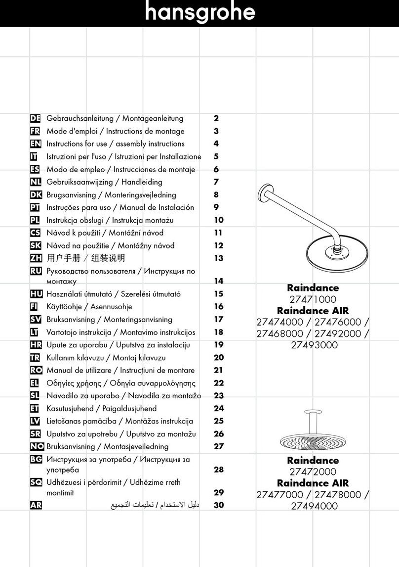 Hans Grohe Raindance 27471000 Instructions for use/assembly instructions Hans Grohe Raindance 27471000 Instructions for use/assembly instructions