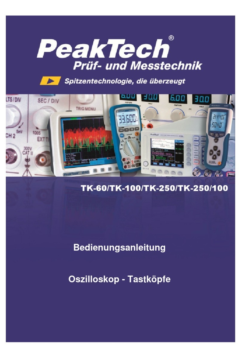 PeakTech TK-60 User manual PeakTech TK-60 User manual
