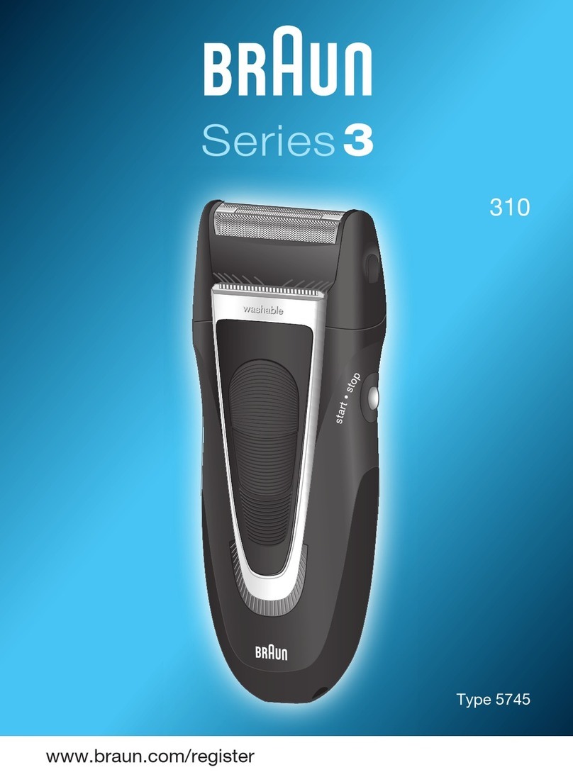 Braun 310 wet&dry User manual