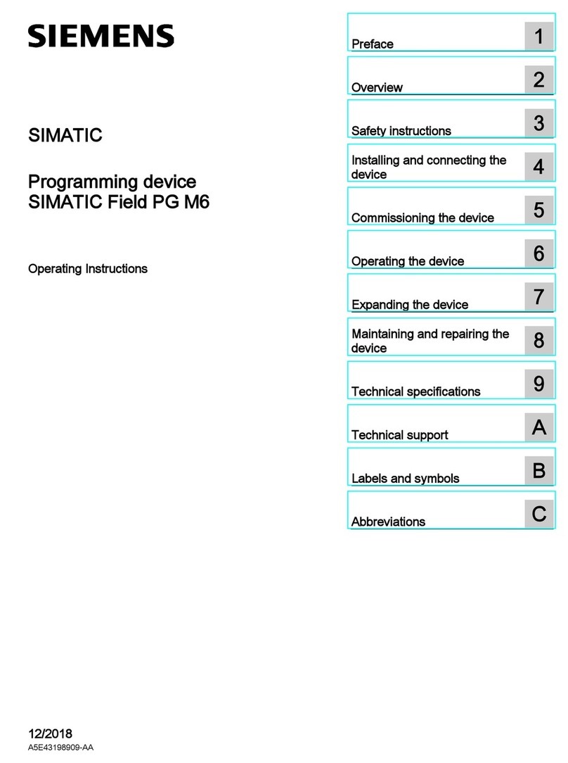 Siemens SIMATIC Field PG M6 User manual