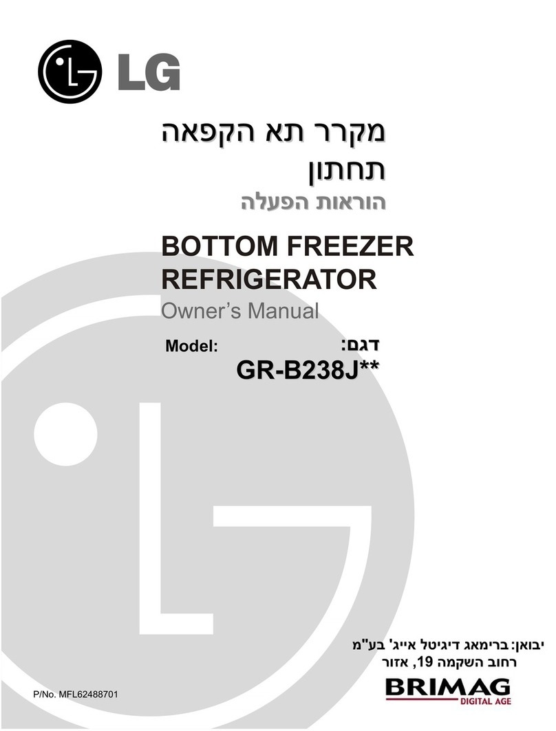 LG GR-B238J Series owner's manual LG GR-B238J Series owner's manual