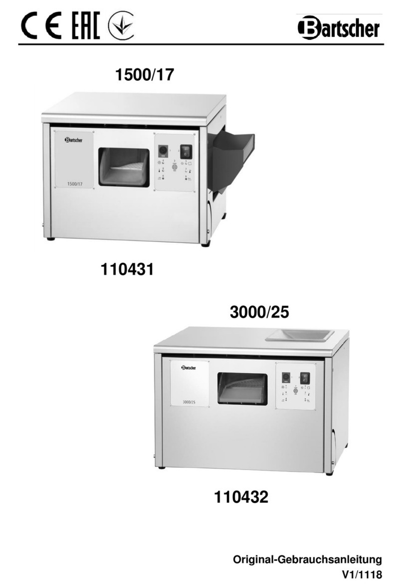 Bartscher 1500/17 Original instructions