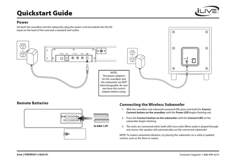 iLive ITBSW397 User manual
