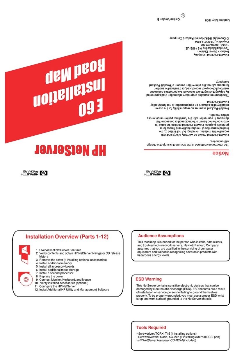 HP NetServer E60 User manual