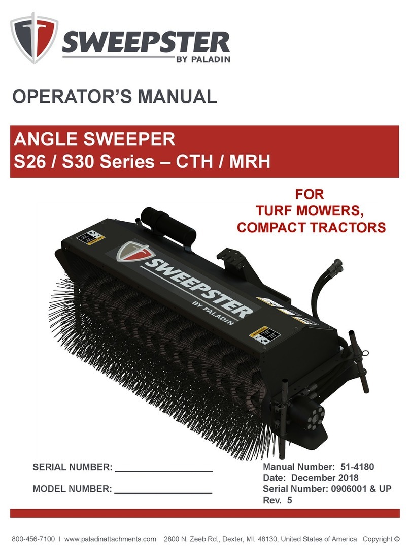paladin Sweepster S26 Series Operator's manual