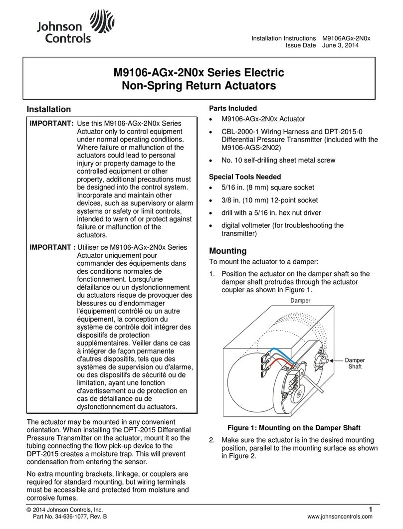 Johnson Controls M9106-AG 2N0 Series User manual Johnson Controls M9106-AG 2N0 Series User manual