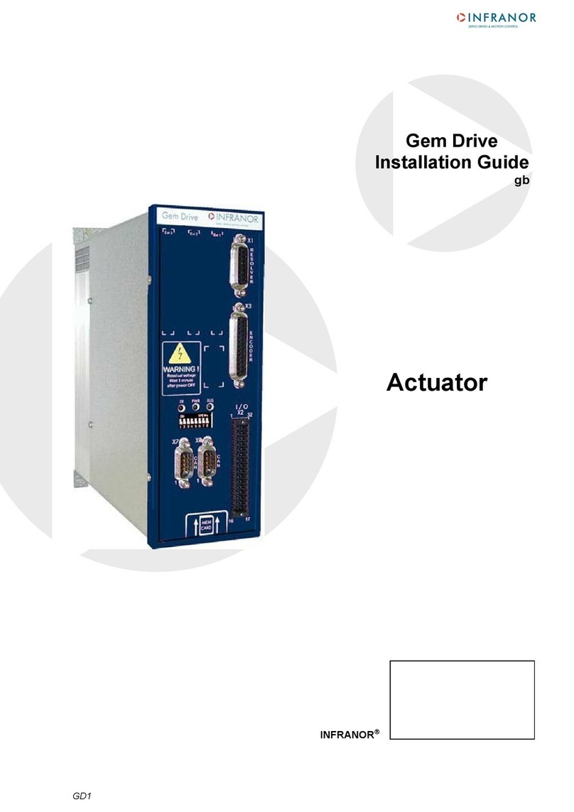 Infranor Gem Drive GD1 Series installation guide